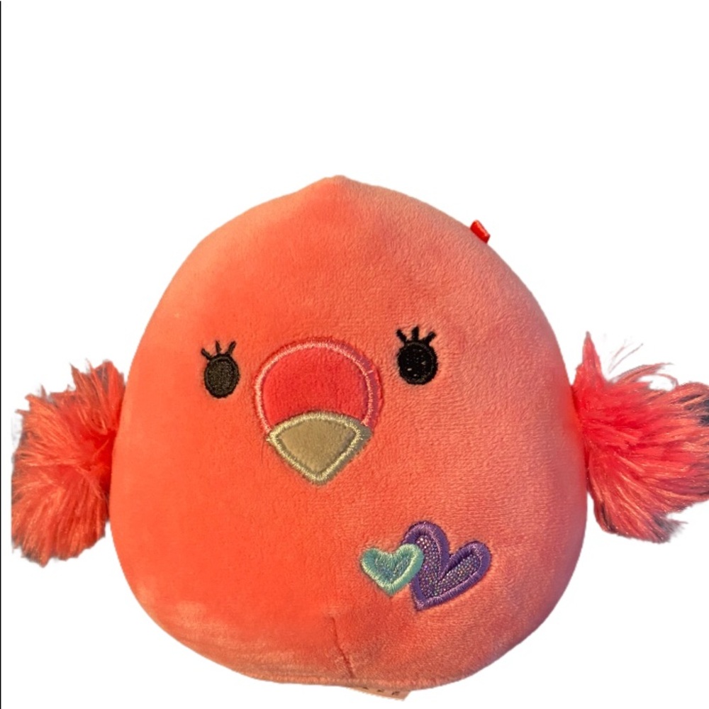 Squishmallows 5” Cookie Flamingo Valentines Plush